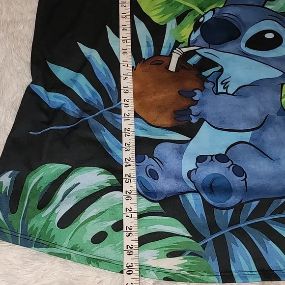 Disney Black Tank Top with Blue Cartoon Character - Picture 6 of 9